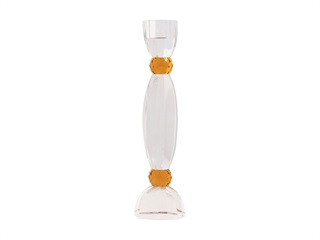 Anemone candle holder, amber 25 cm